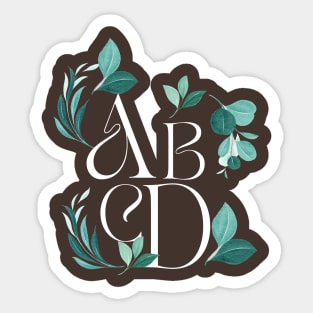 abcd Sticker